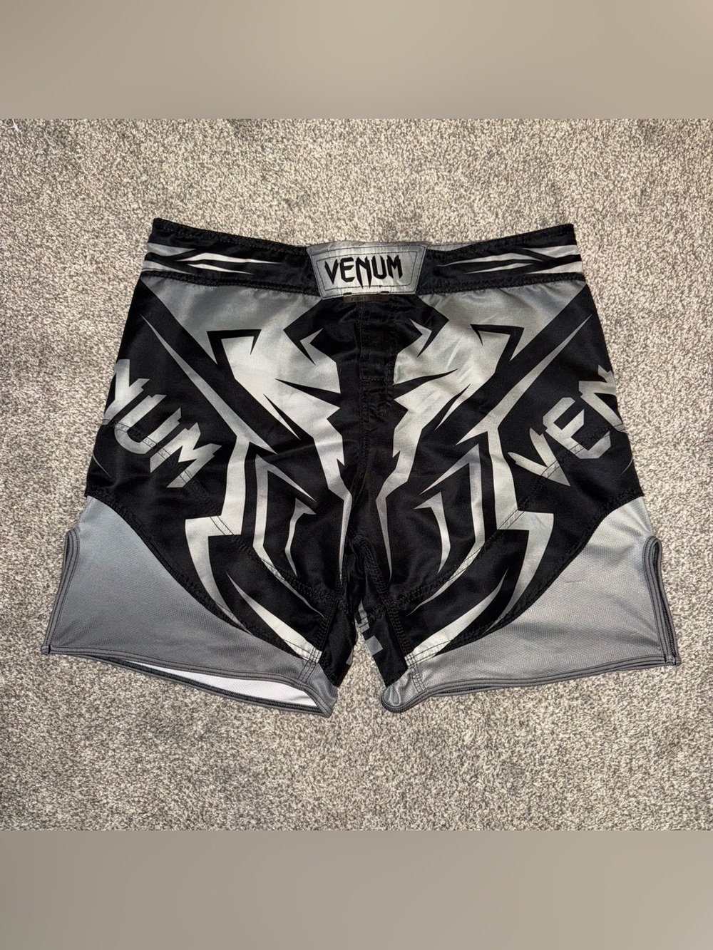 Venum Men’s Black & Gray Athletic Shorts